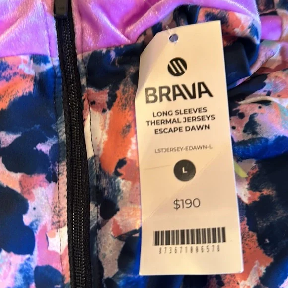 BRAVA Long Sleeve Thermal Jersey - Escape Dawn. (700) - Picture 4 of 4
